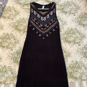 Midi Dress with Embroidery